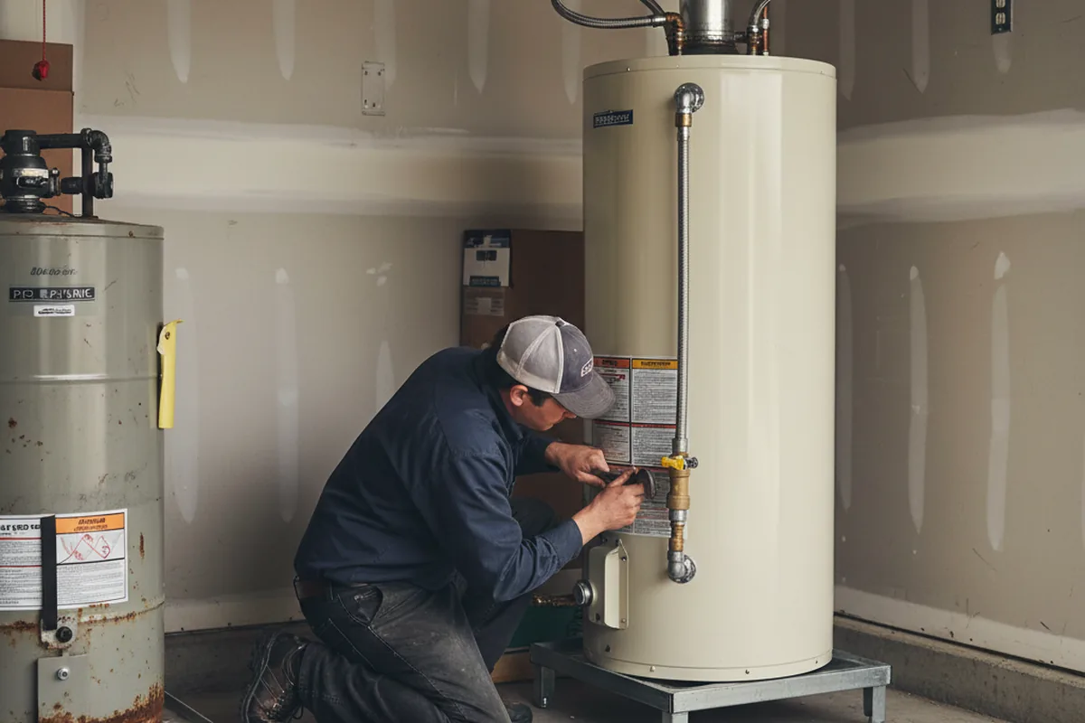 Water heater and shutoff valve replacement in Fillmore